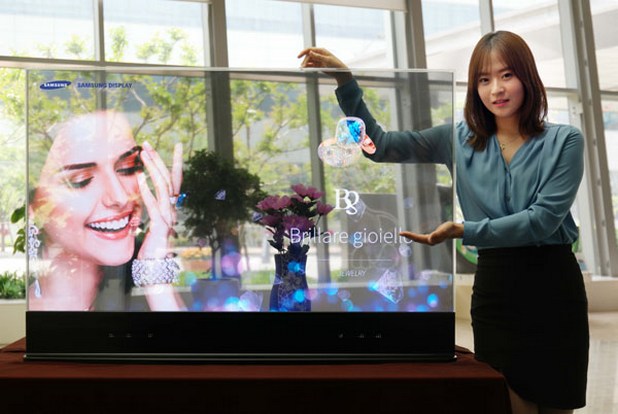 Samsung започва производство на прозрачни OLED дисплеи
