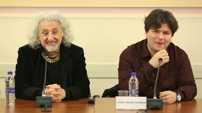  Миша Майски и Александър Земцов на пресконференцията в БНР Снимка: БТА 