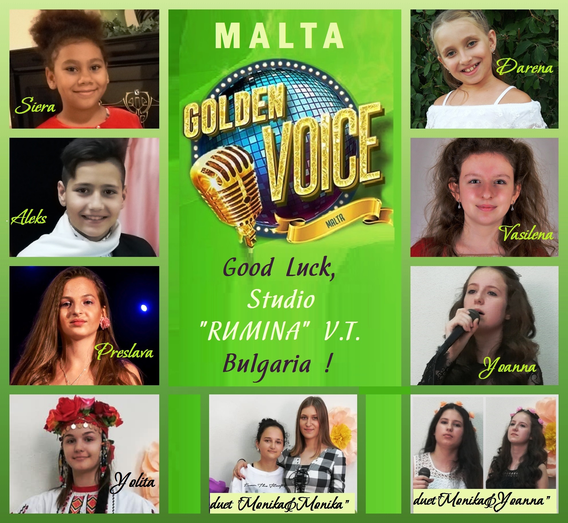 Студио „Румина” с куп награди от онлайн конкурса “Golden Voice” в Малта