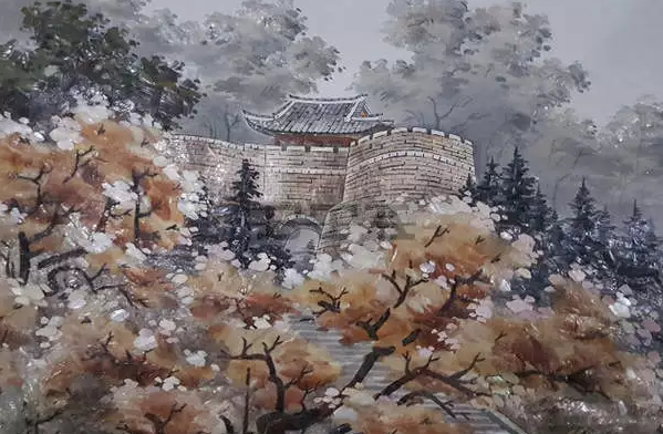 Пейзажи от мидени черупки и гоблени от корейското изкуство в “Двореца”